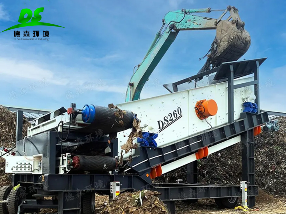 金莎9001zz以诚为本轮胎式移动筛分站